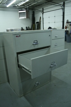 Used FireKing 4 Drawer Lateral Filing Cabinet